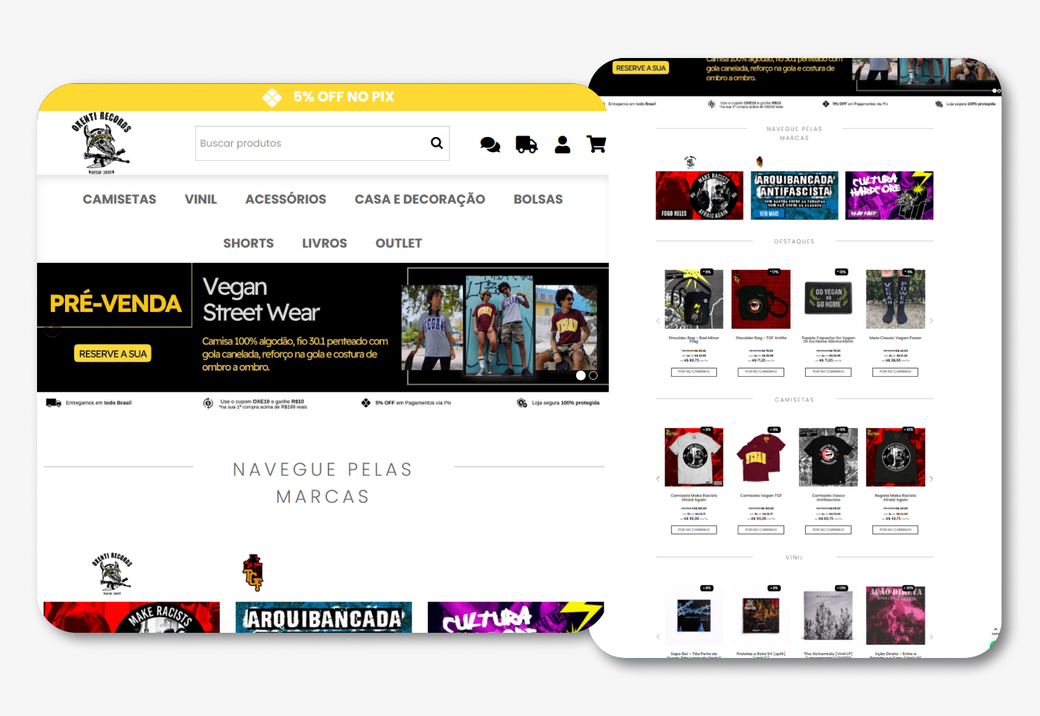 Oxenti Records E-commerce